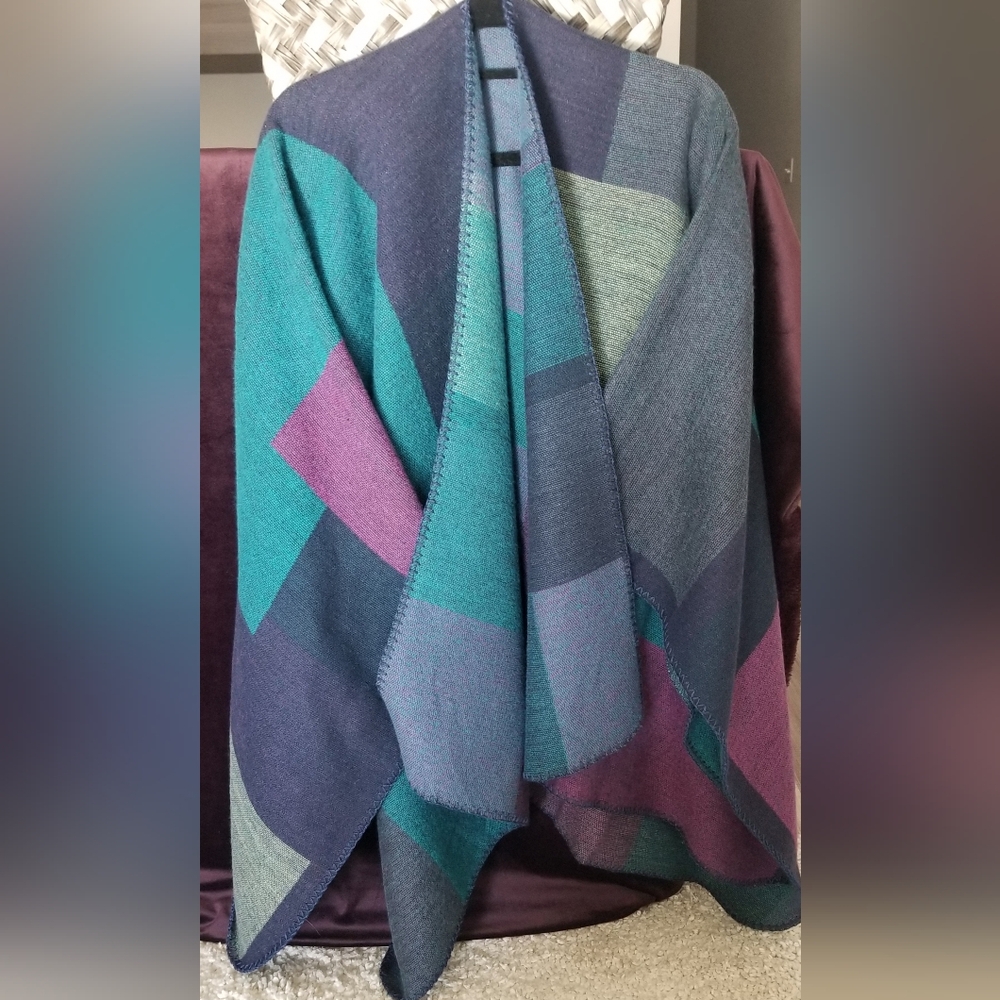 Colorful Wrap Or Rhwana Patchwork Or Colorblock I… - image 1